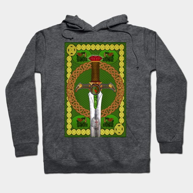 Reflections of a Celtic Sword Hoodie by lytebound